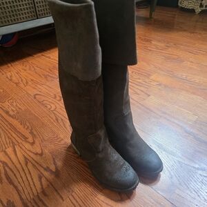 Diesel Dark Brown Over the Knee Boots
